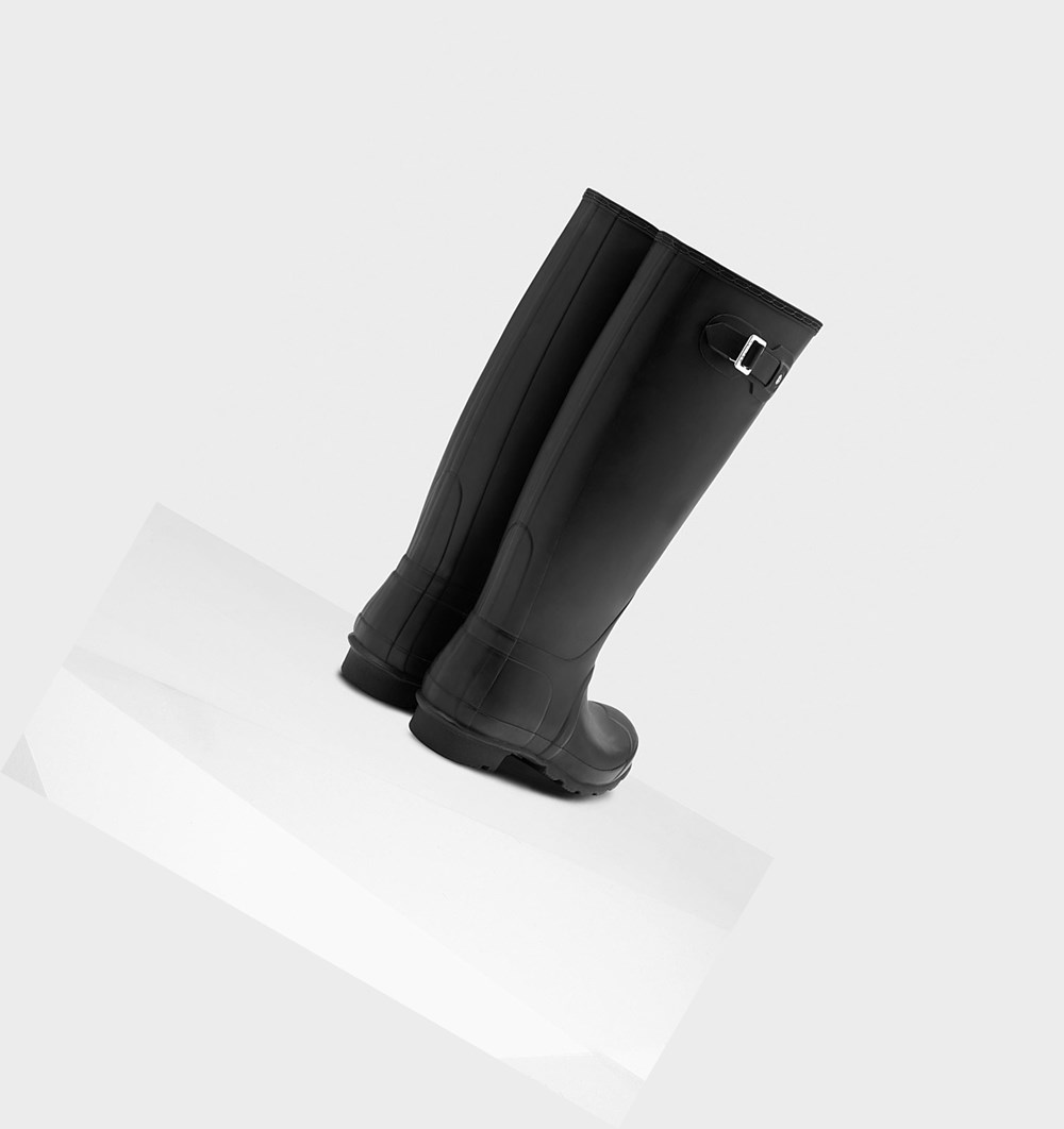 Botas de Agua Hunter Original Altas Leg Mujer Negras | 973HOMYLV