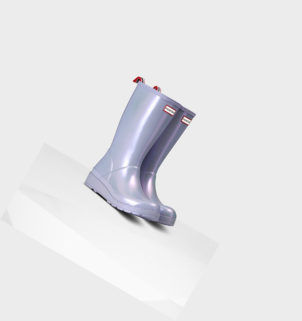 Botas de Agua Hunter Original Altas Nebula Rain Mujer Moradas | 256QKPEWL