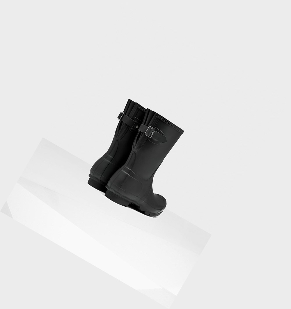 Botas de Agua Hunter Original Back Adjustable Mujer Negras | 106HTGJCZ