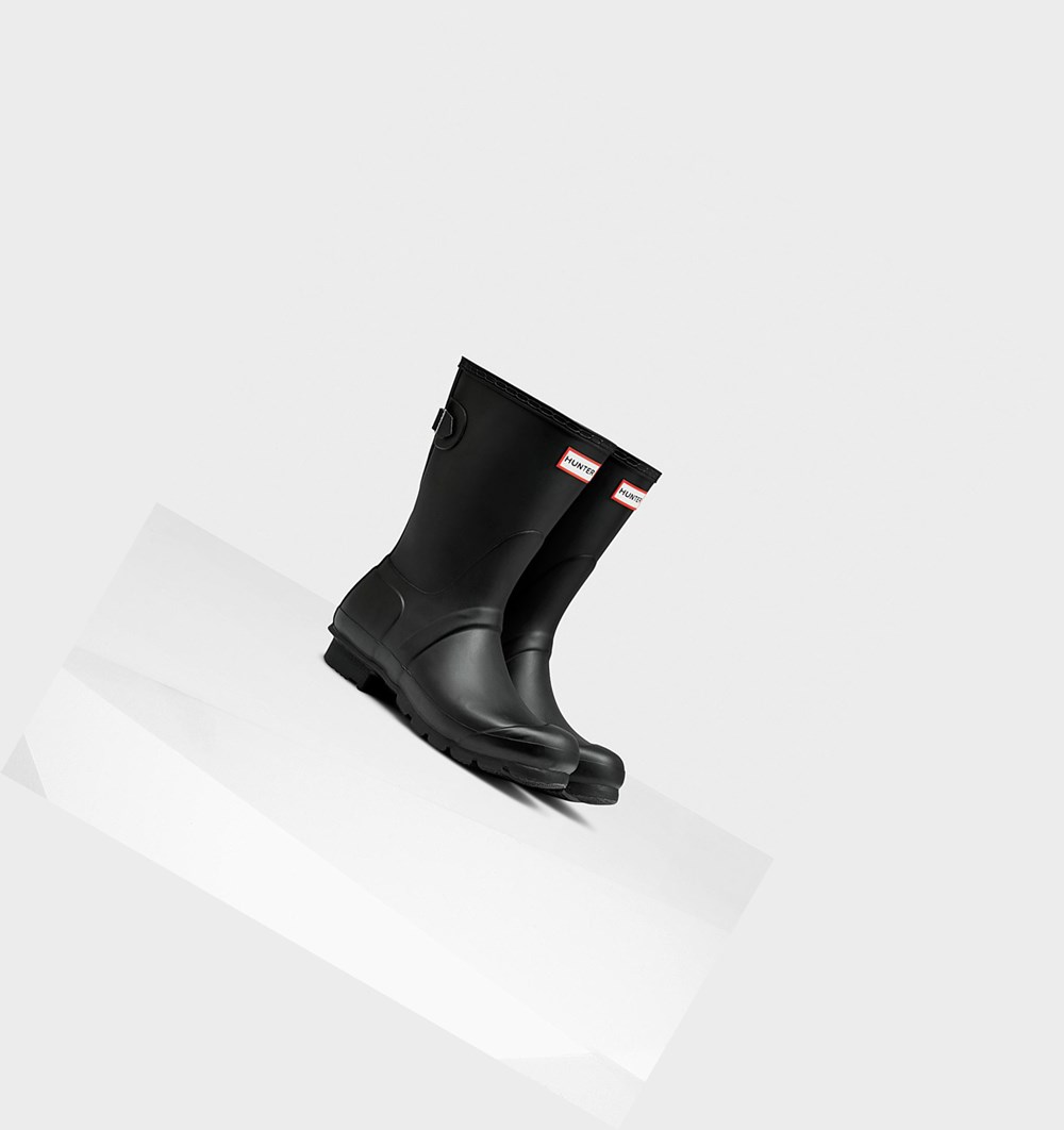 Botas de Agua Hunter Original Back Adjustable Mujer Negras | 106HTGJCZ