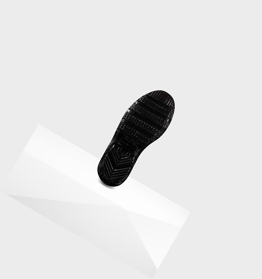 Botas de Agua Hunter Original Big Giant Glitter Niños Negras | 531CTEOGB