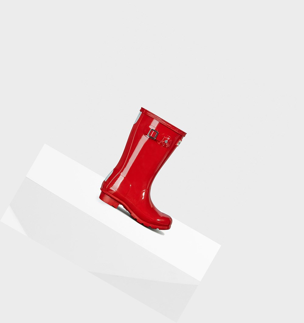 Botas de Agua Hunter Original Big Gloss Niños Rojas | 279HMFAOP