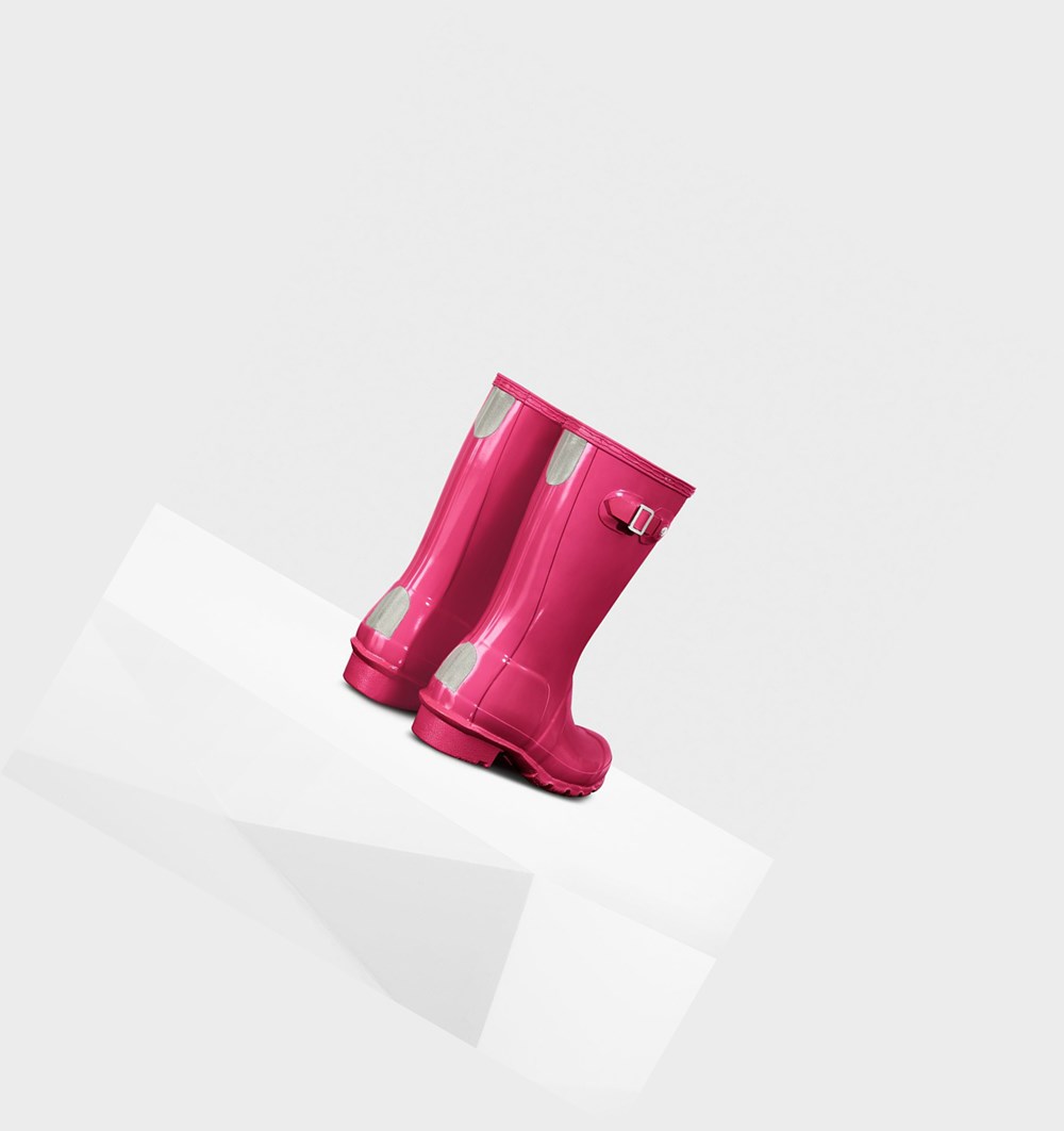 Botas de Agua Hunter Original Big Gloss Niños Rosas Claro | 301JTZXSF