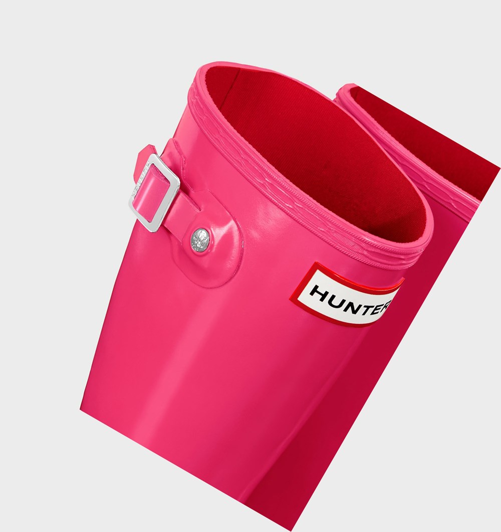 Botas de Agua Hunter Original Big Gloss Niños Rosas Claro | 301JTZXSF