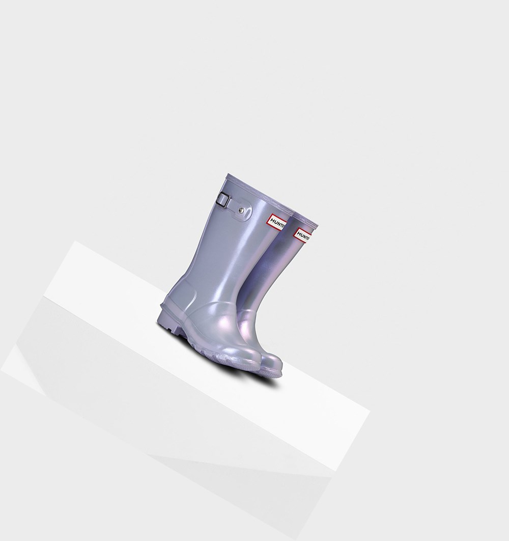 Botas de Agua Hunter Original Big Nebula Niños Moradas | 524UIWZVE