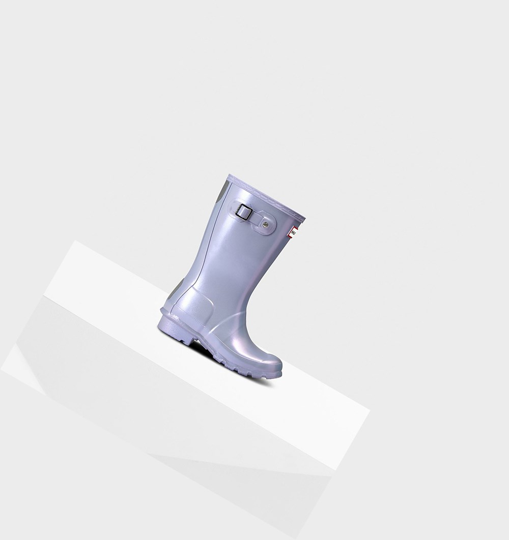 Botas de Agua Hunter Original Big Nebula Niños Moradas | 524UIWZVE