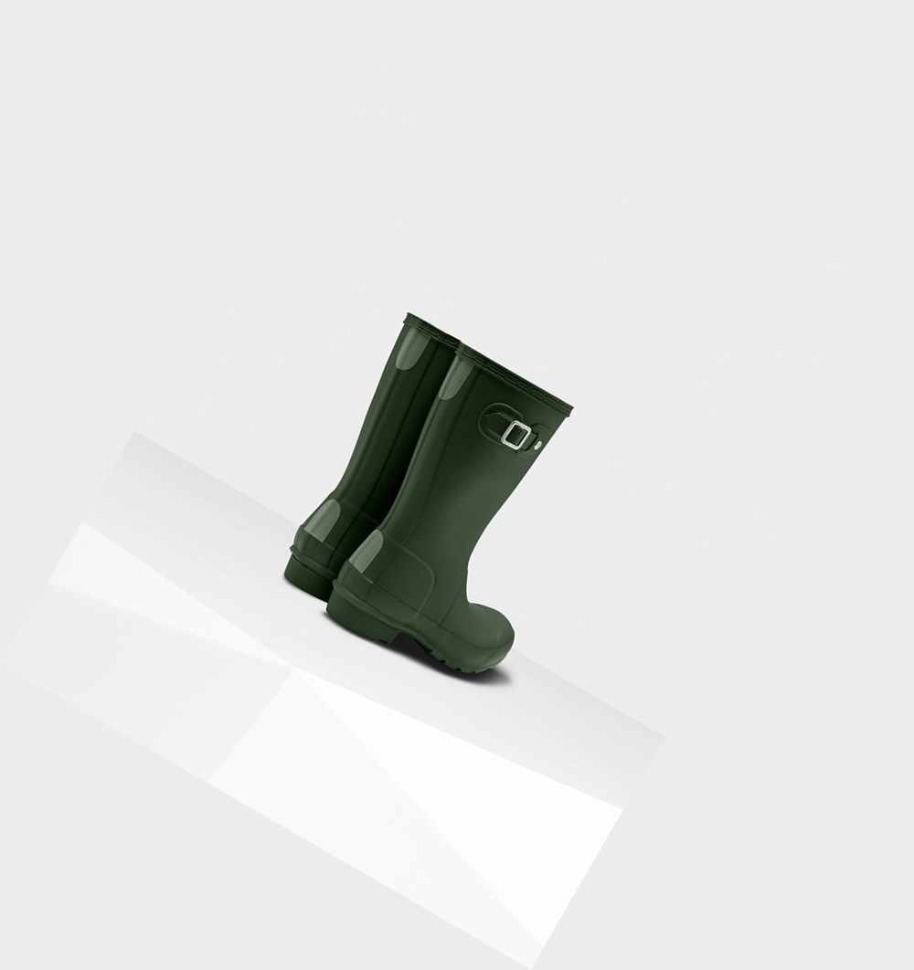 Botas de Agua Hunter Original Big Niños Verde | 180IWFAJY