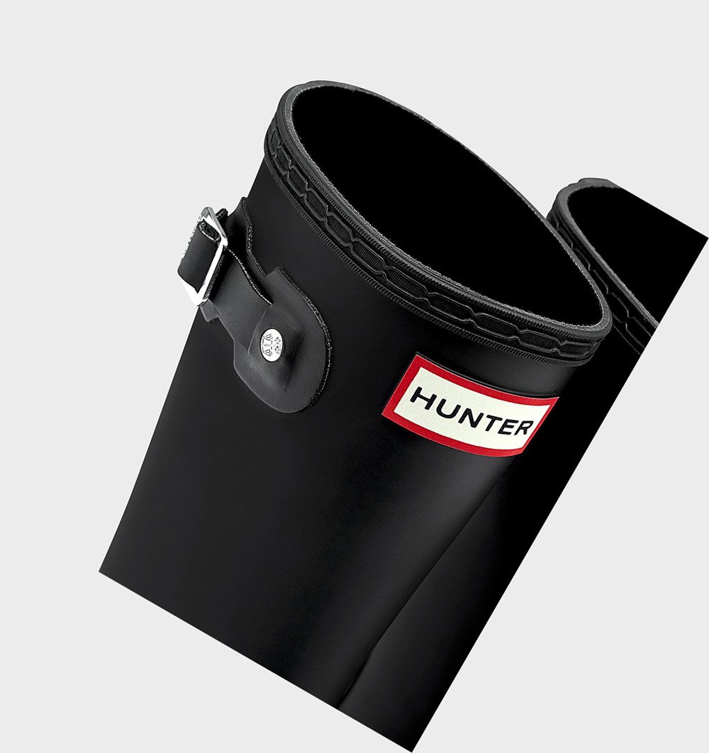 Botas de Agua Hunter Original Big Niños Negras | 438DVPLFU