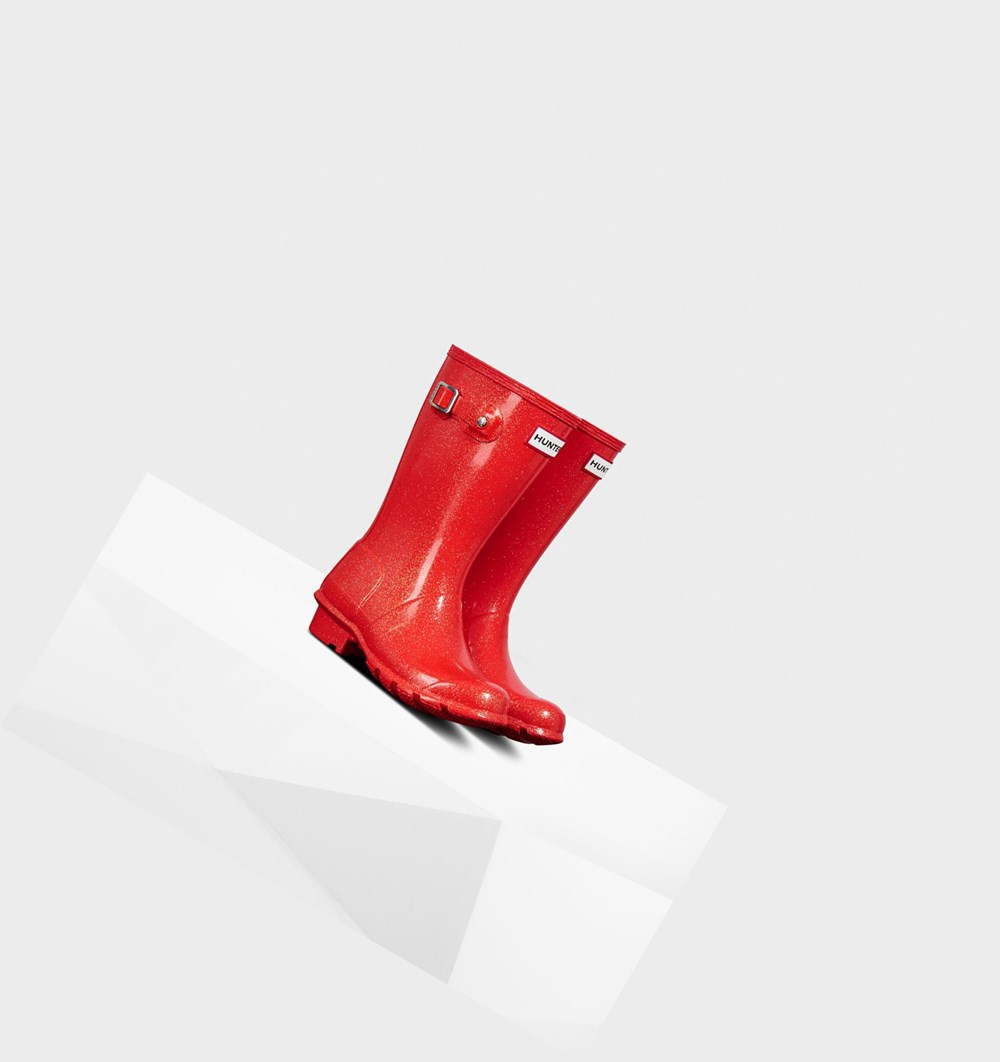 Botas de Agua Hunter Original Big Starcloud Niños Naranjas Rojas | 086CWSMJA
