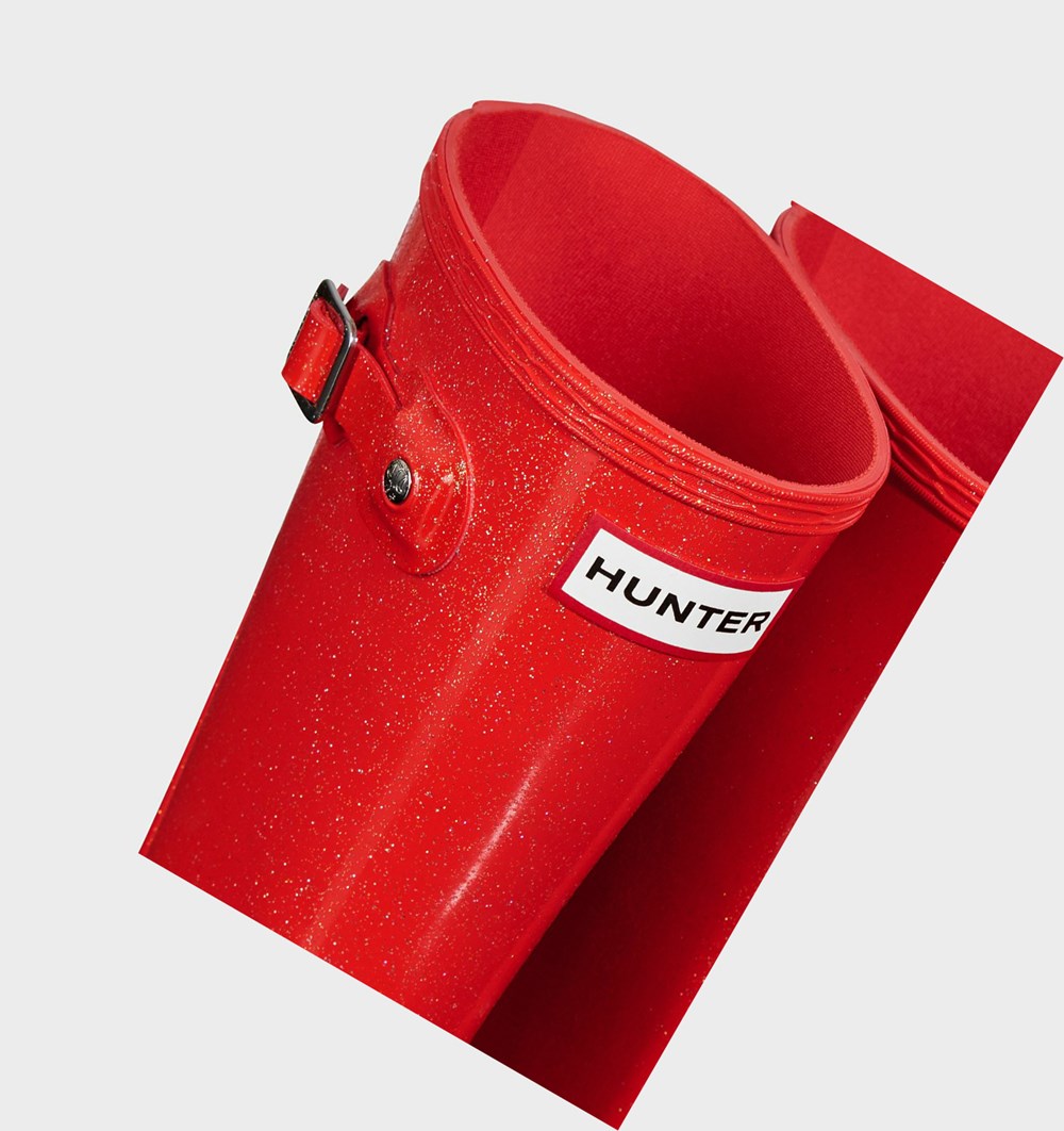Botas de Agua Hunter Original Big Starcloud Niños Naranjas Rojas | 086CWSMJA