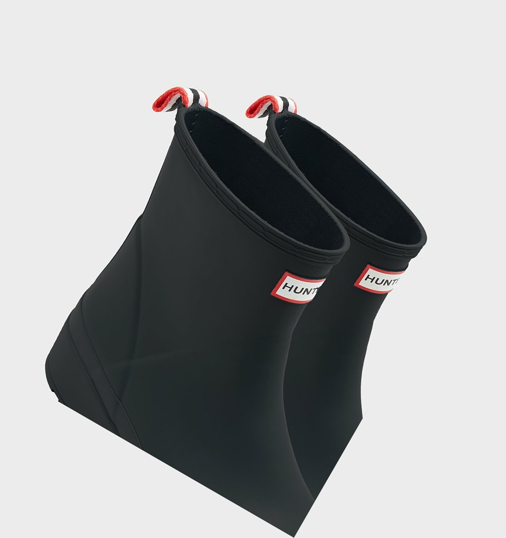 Botas de Agua Hunter Original Corta Rain Hombre Negras | 198MLPDZY