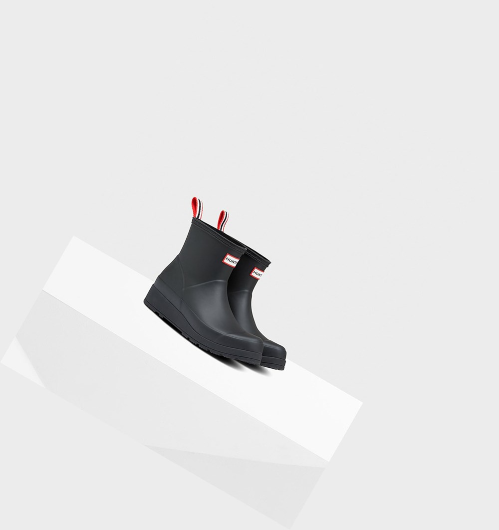 Botas de Agua Hunter Original Corta Rain Mujer Negras | 901PIKAOM