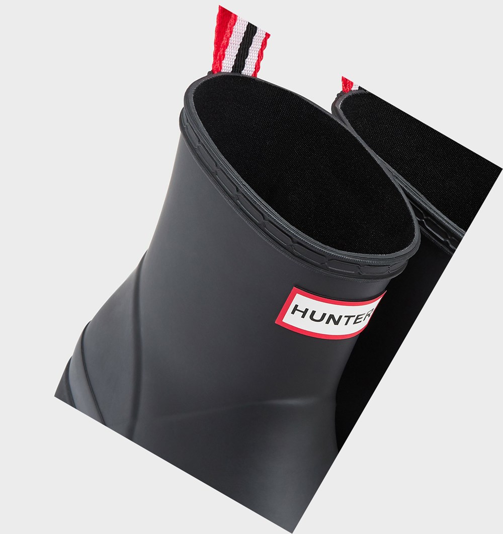 Botas de Agua Hunter Original Corta Rain Mujer Negras | 901PIKAOM