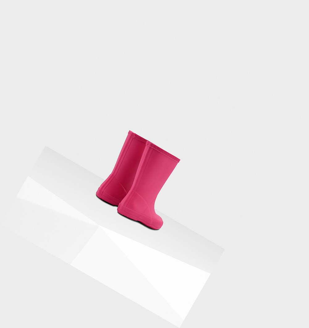 Botas de Agua Hunter Original First Classic Niños Rosas Claro | 039WYPJLK