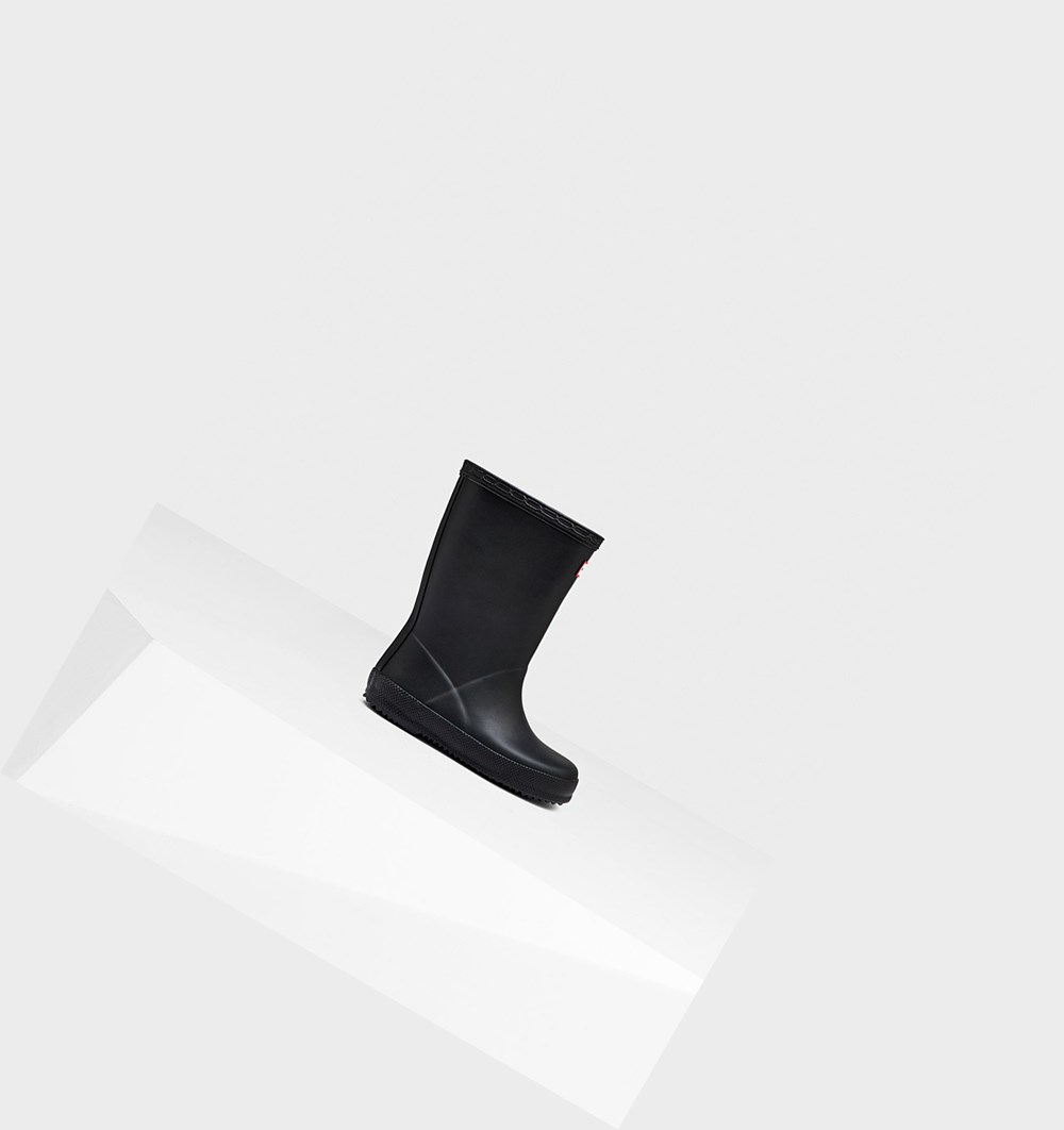 Botas de Agua Hunter Original First Classic Niños Negras | 694MKZREO