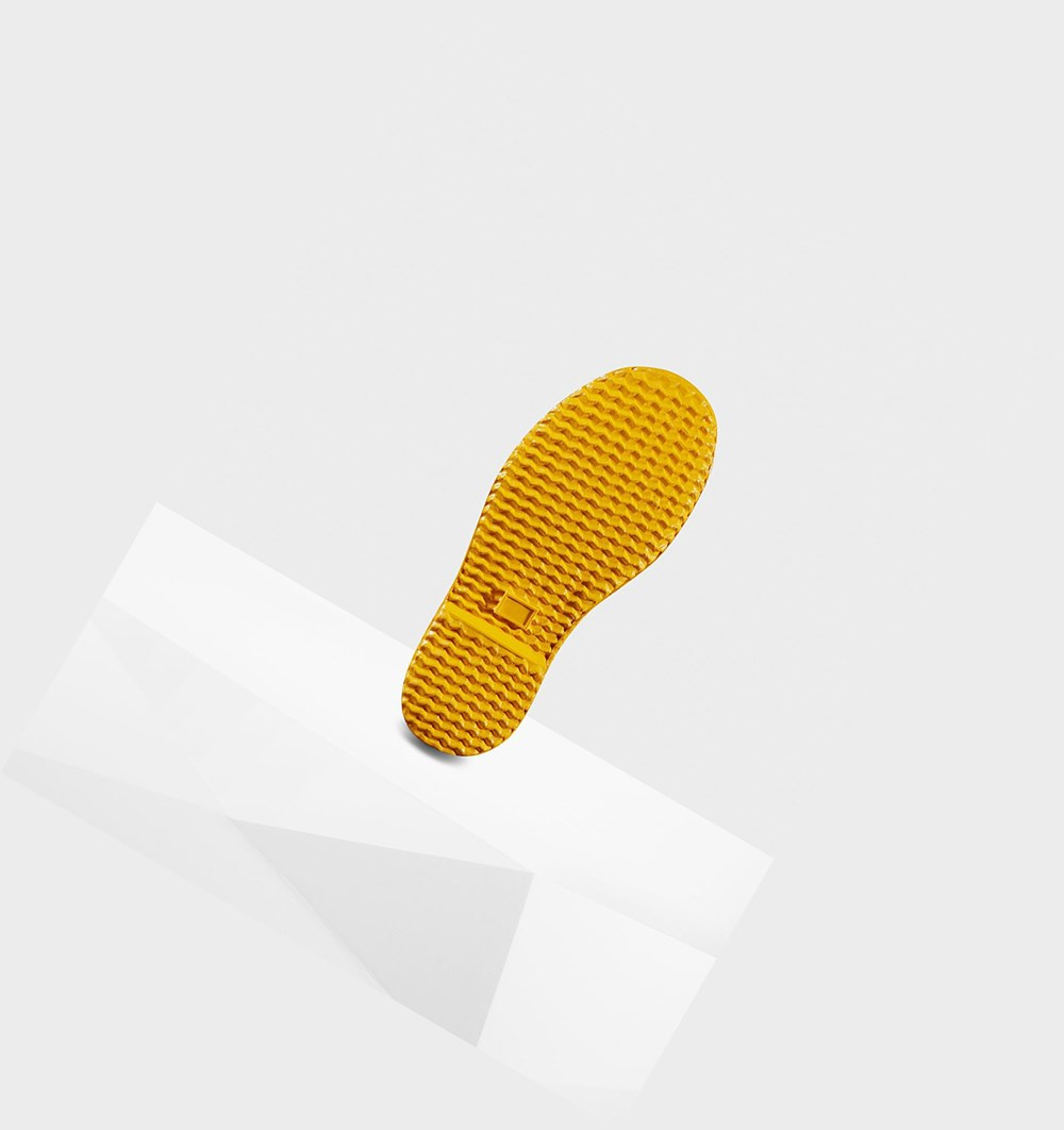 Botas de Agua Hunter Original First Giant Glitter Niños Amarillo | 584HOBWUD