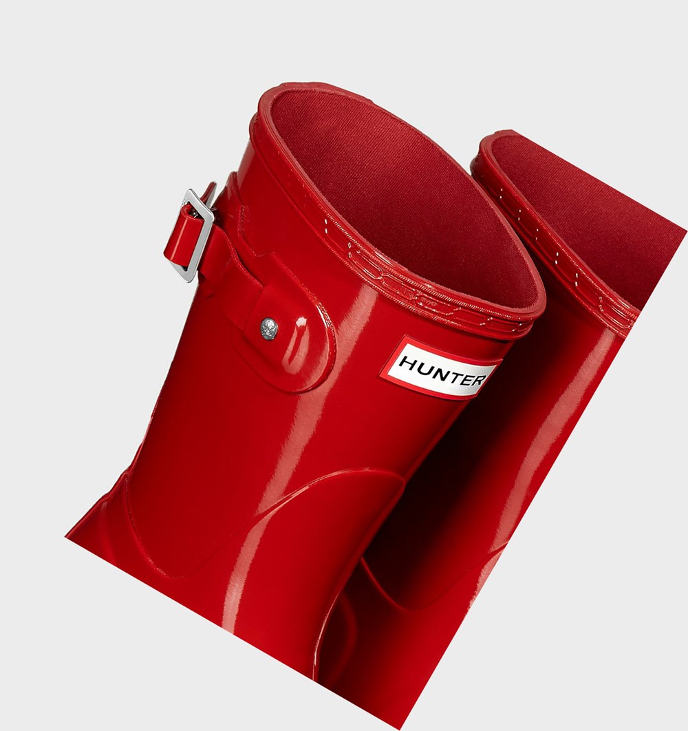 Botas de Agua Hunter Original Gloss Mujer Rojas | 285RYZBQX