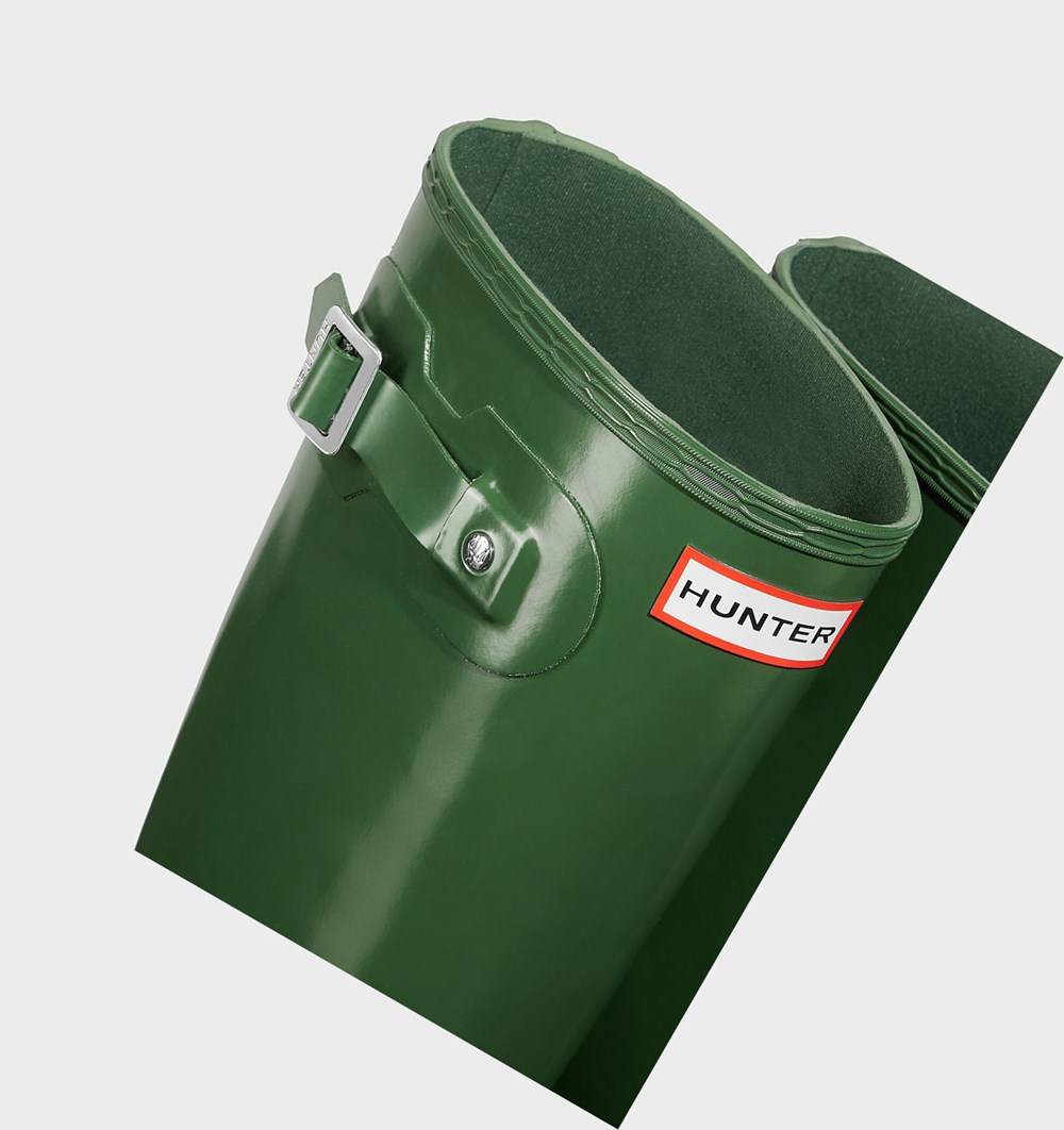 Botas de Agua Hunter Original Gloss Mujer Verde | 307GRIMLX