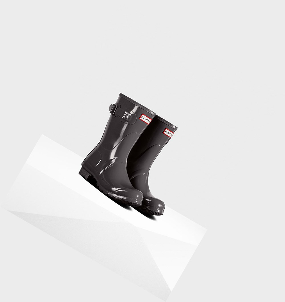 Botas de Agua Hunter Original Gloss Mujer Gris | 519PLIRQF
