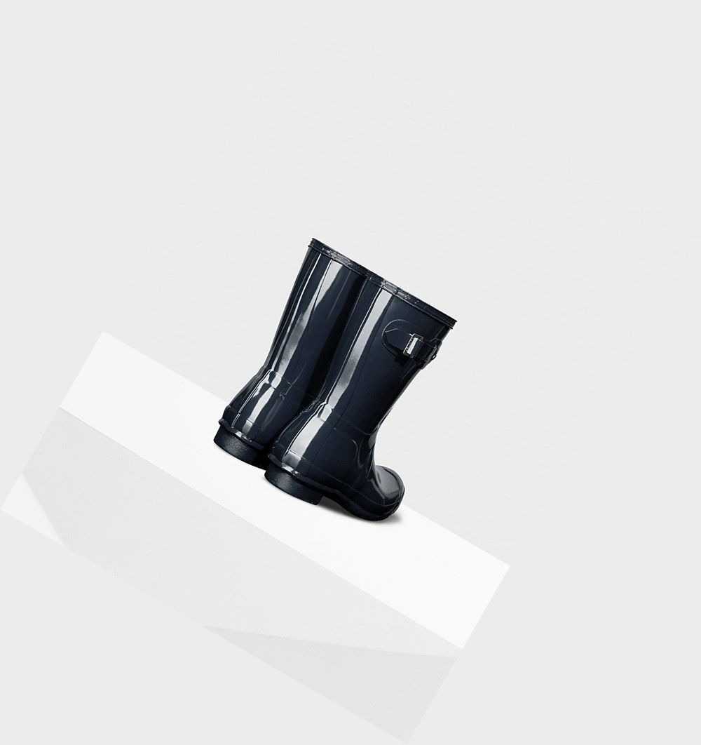 Botas de Agua Hunter Original Gloss Mujer Azul Marino | 765THQGRK
