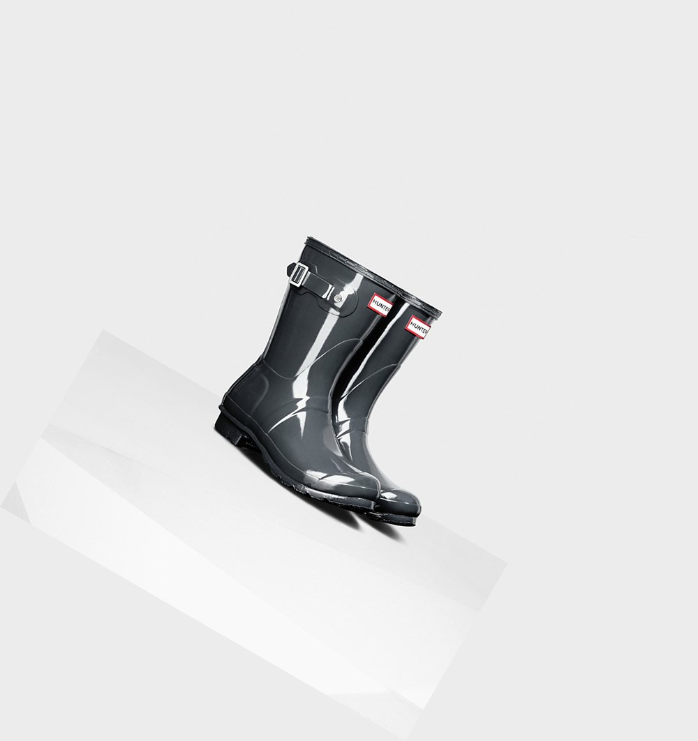 Botas de Agua Hunter Original Gloss Mujer Gris | 816HVQLGF