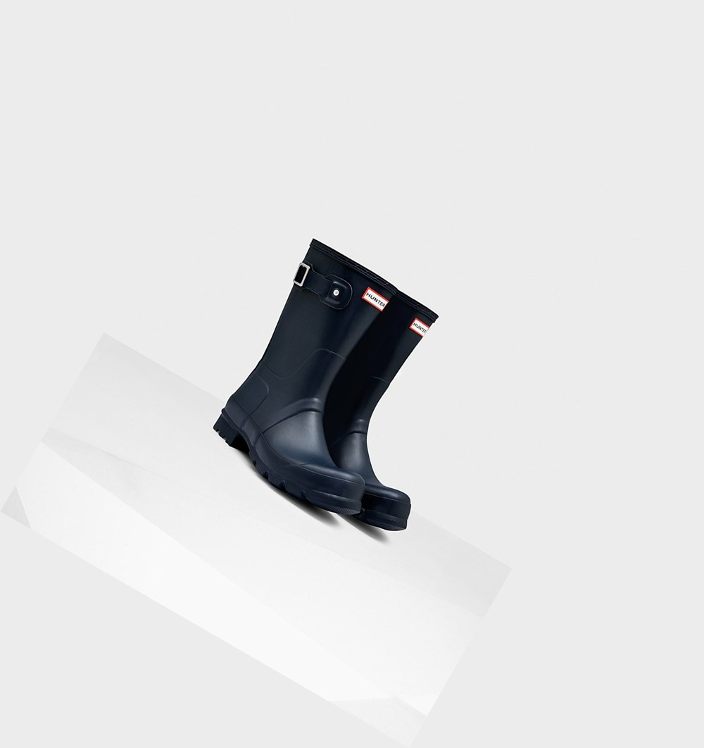 Botas de Agua Hunter Original Hombre Azul Marino | 543MXRPOI