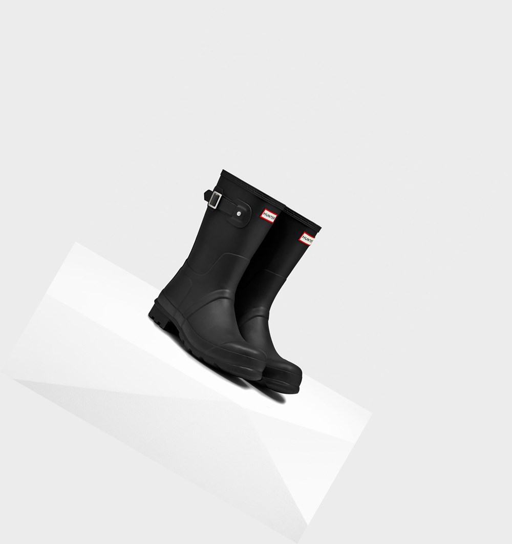 Botas de Agua Hunter Original Hombre Negras | 036ZPTESQ