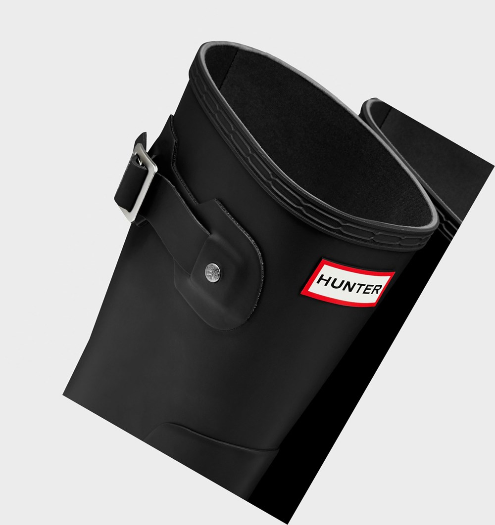 Botas de Agua Hunter Original Hombre Negras | 036ZPTESQ