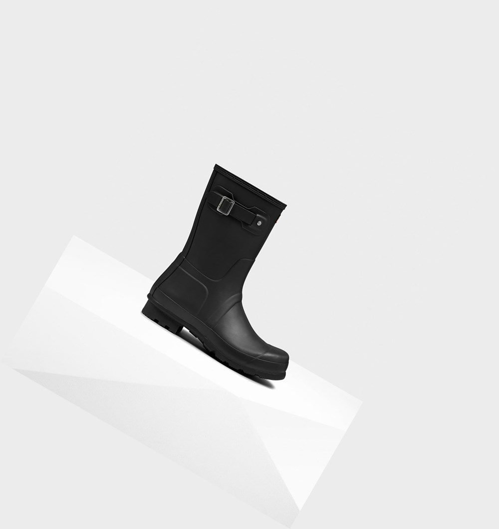 Botas de Agua Hunter Original Hombre Negras | 036ZPTESQ