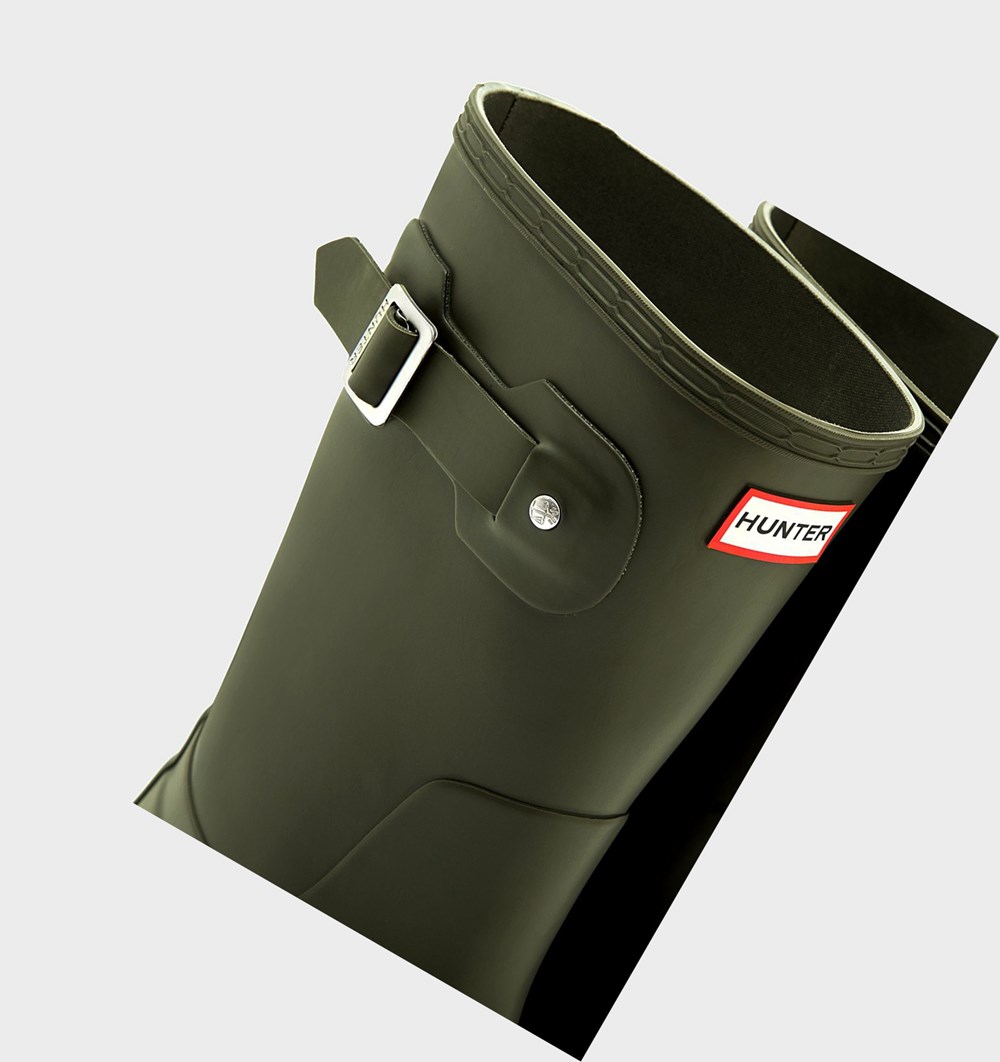 Botas de Agua Hunter Original Hombre Verde Oliva | 630HYJAQC
