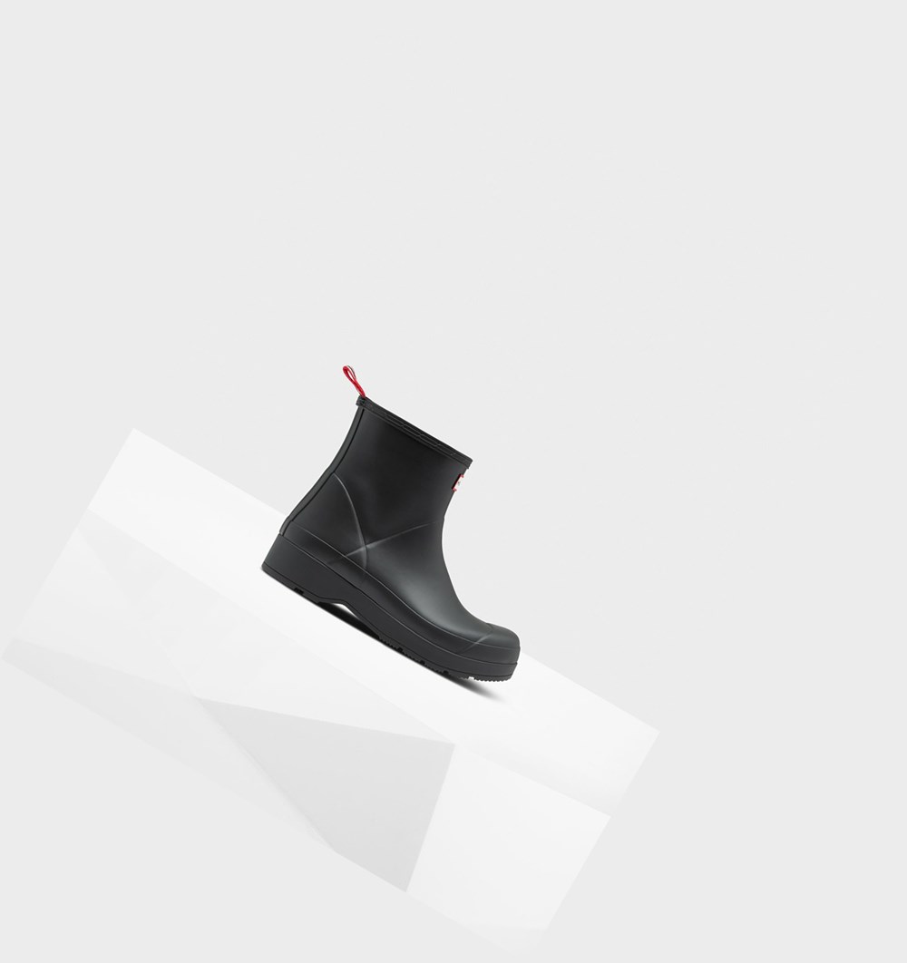 Botas de Agua Hunter Original Insulated Corta Rain Hombre Negras | 168OETBSK