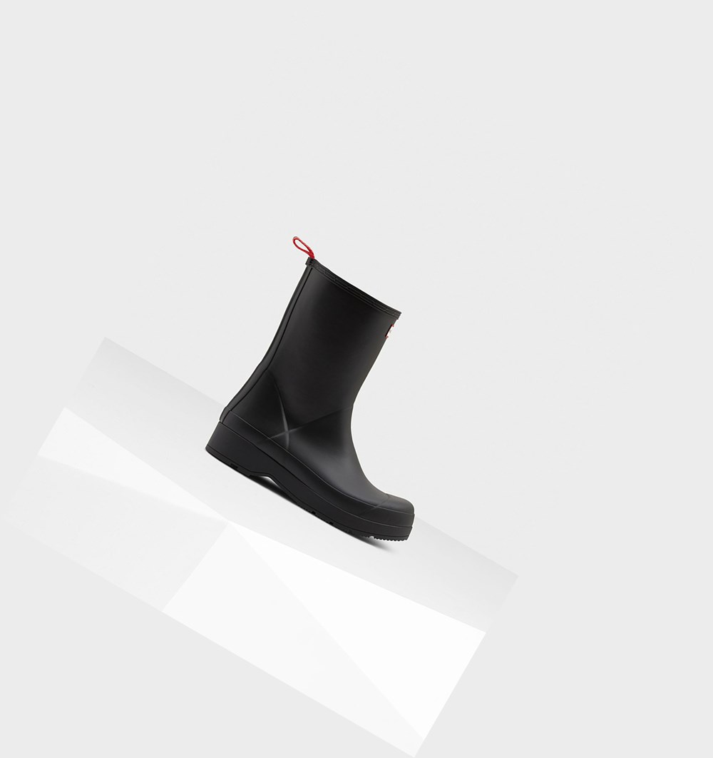 Botas de Agua Hunter Original Insulated Mid-Altura Rain Hombre Negras | 253QRGVLI