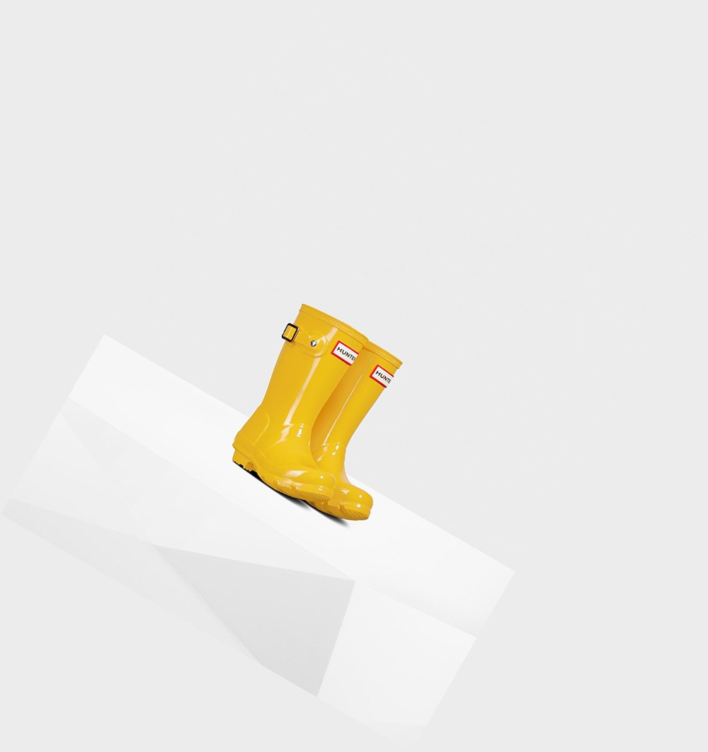 Botas de Agua Hunter Original Little Gloss Niños Amarillo | 289MHRADE