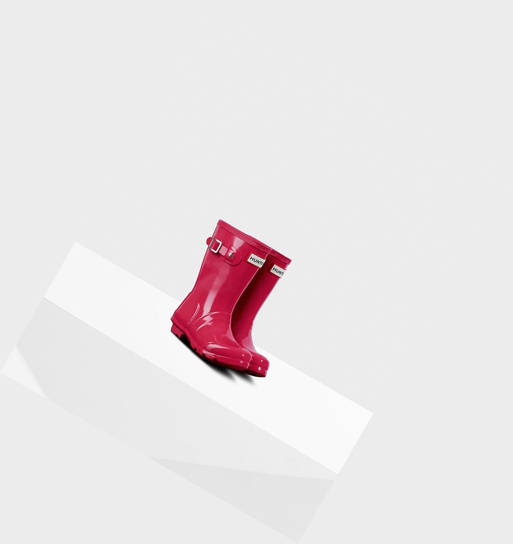 Botas de Agua Hunter Original Little Gloss Niños Rosas | 568FLEIYW