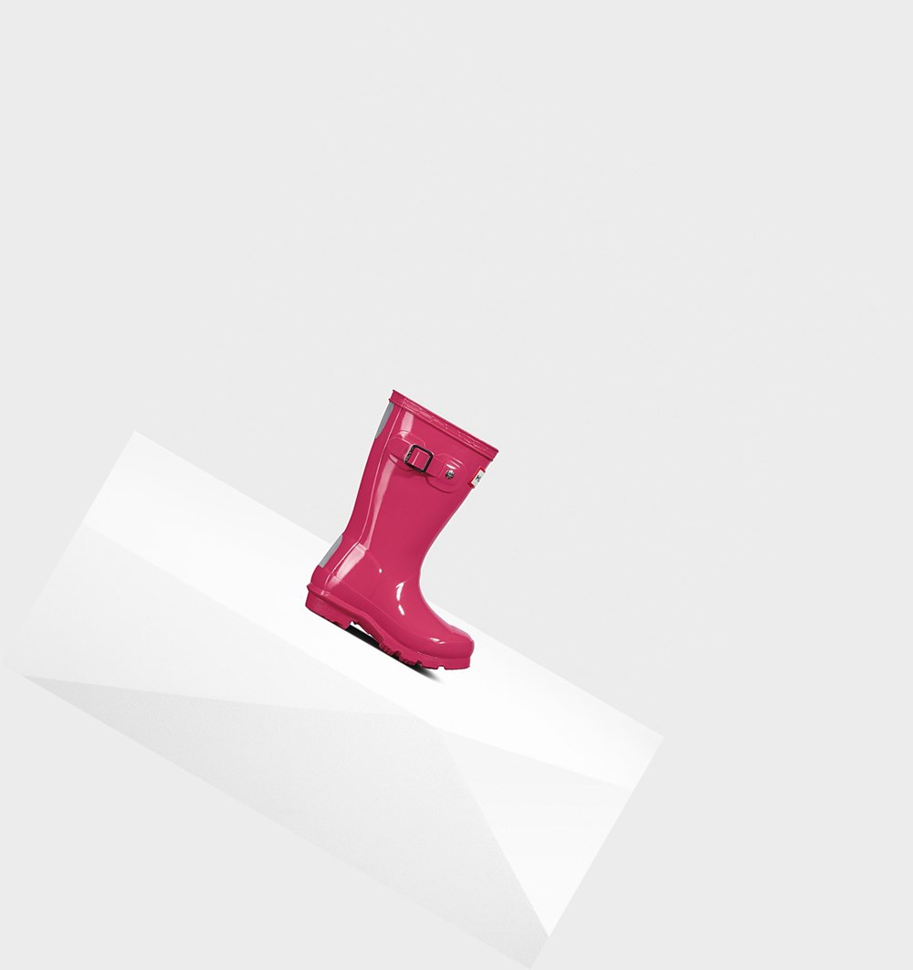 Botas de Agua Hunter Original Little Gloss Niños Rosas Claro | 680WNZADU