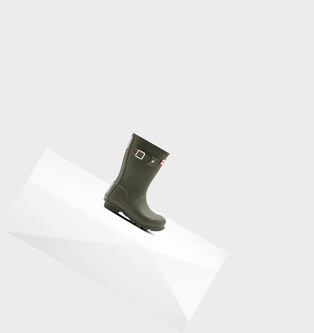 Botas de Agua Hunter Original Little Niños Verde Oliva | 089AGVWFY