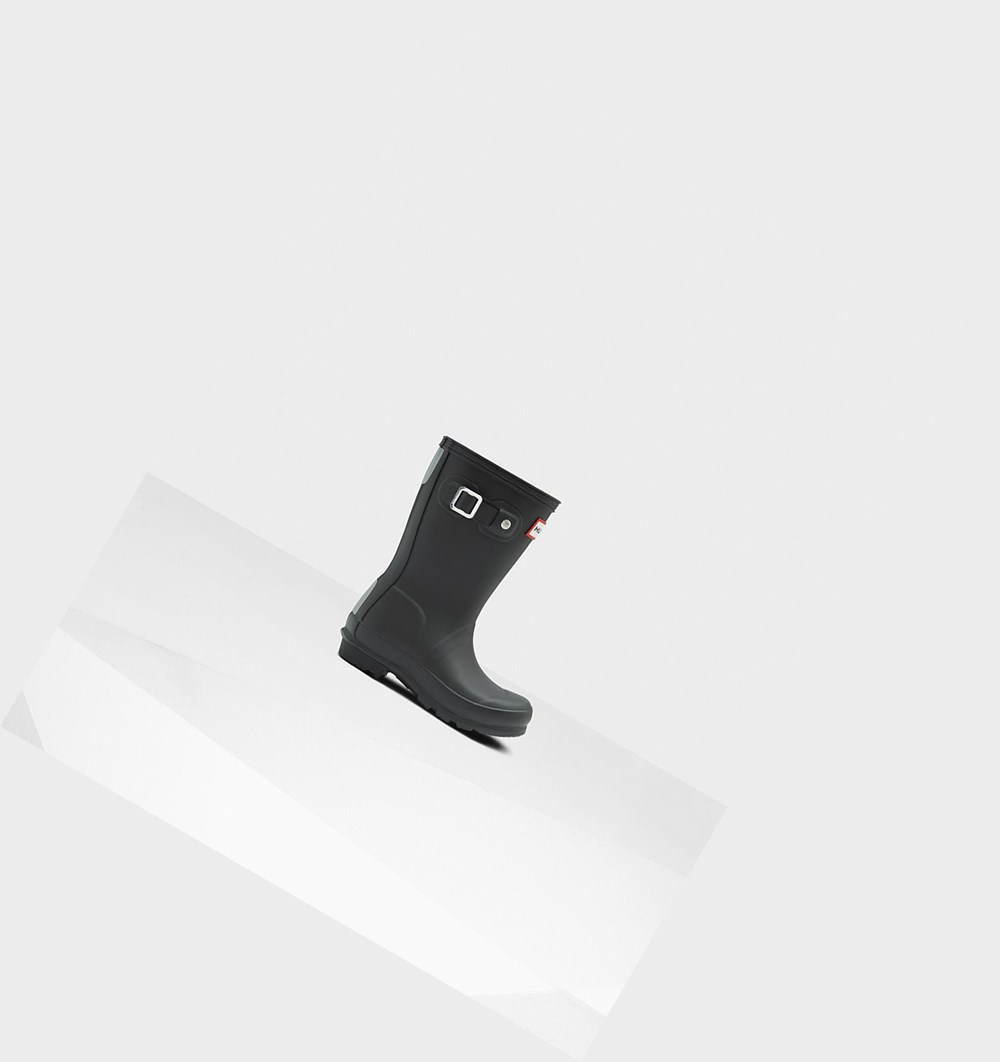 Botas de Agua Hunter Original Little Niños Negras | 640VMYWFD
