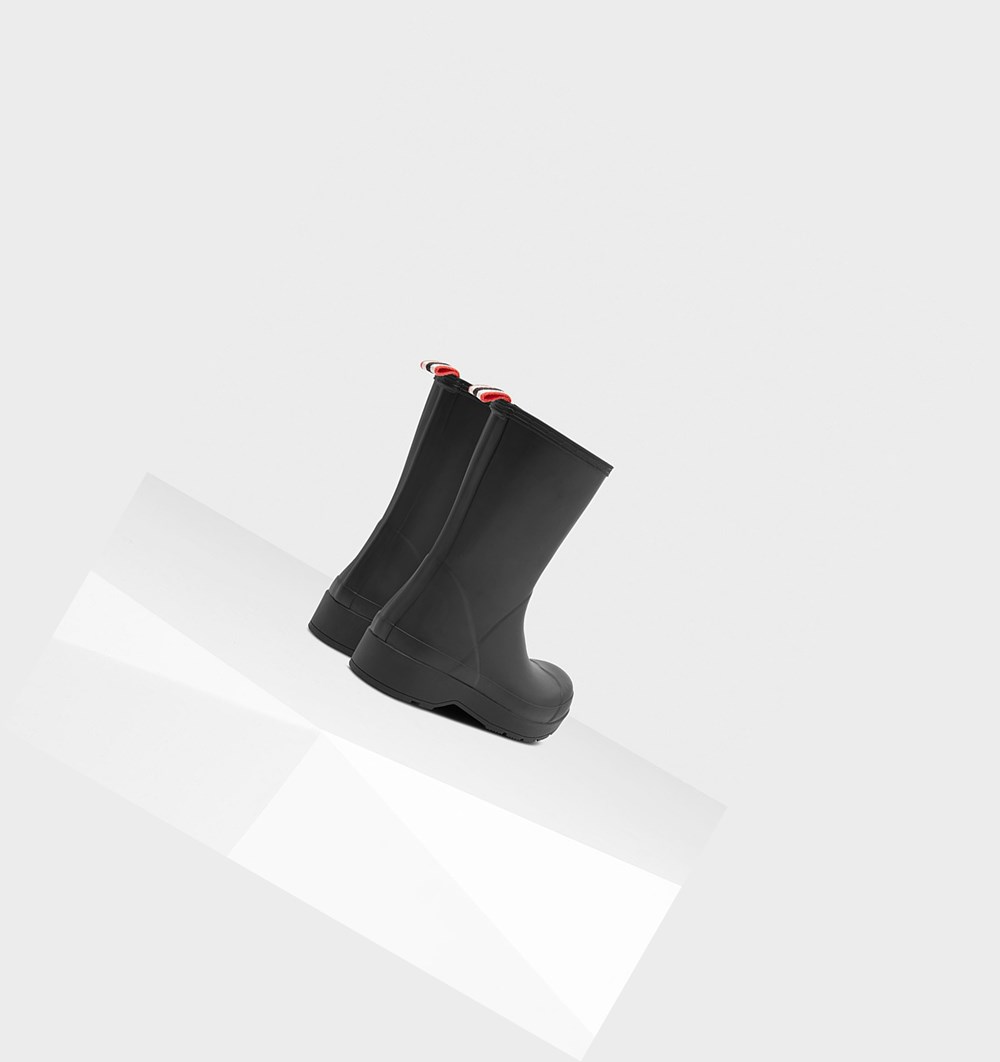 Botas de Agua Hunter Original Mid-Altura Rain Hombre Negras | 086ZOXTPC