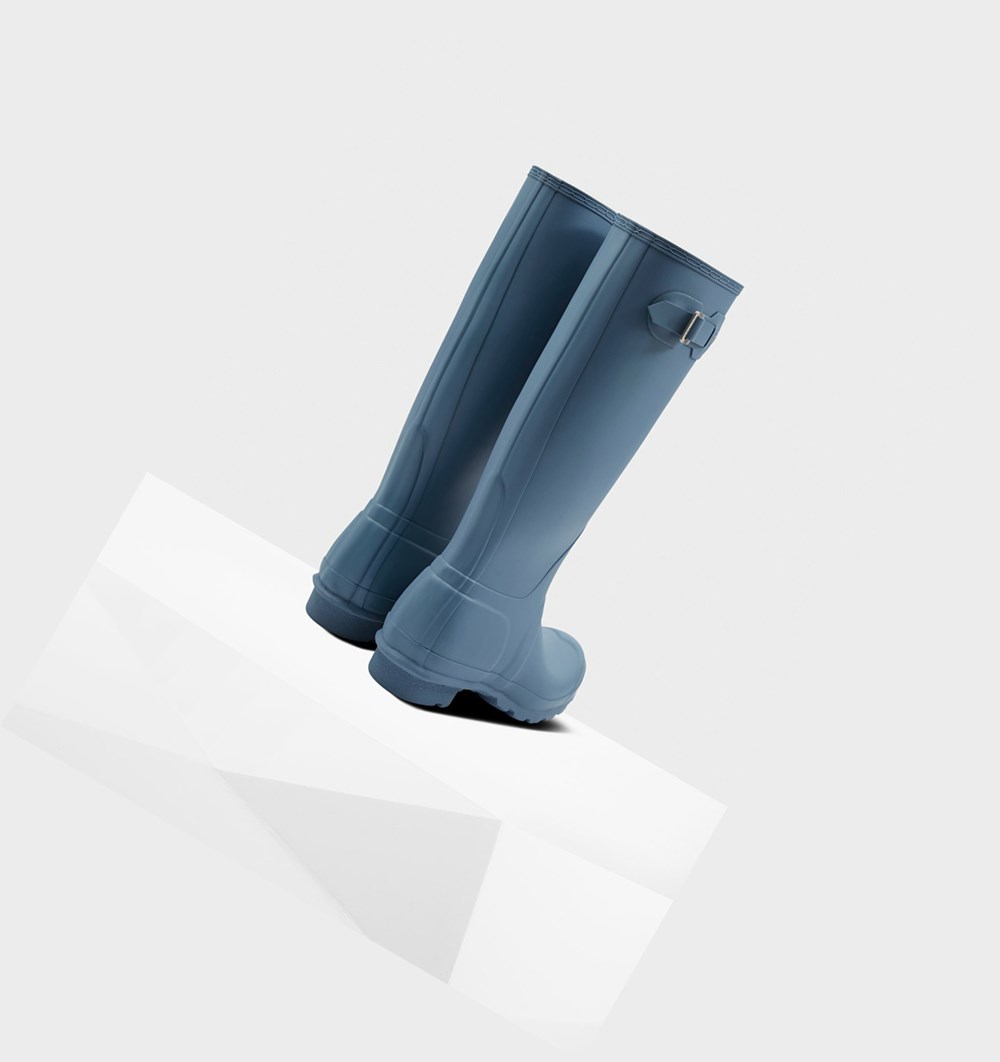 Botas de Agua Hunter Original Mujer Azules | 804FHXWNO
