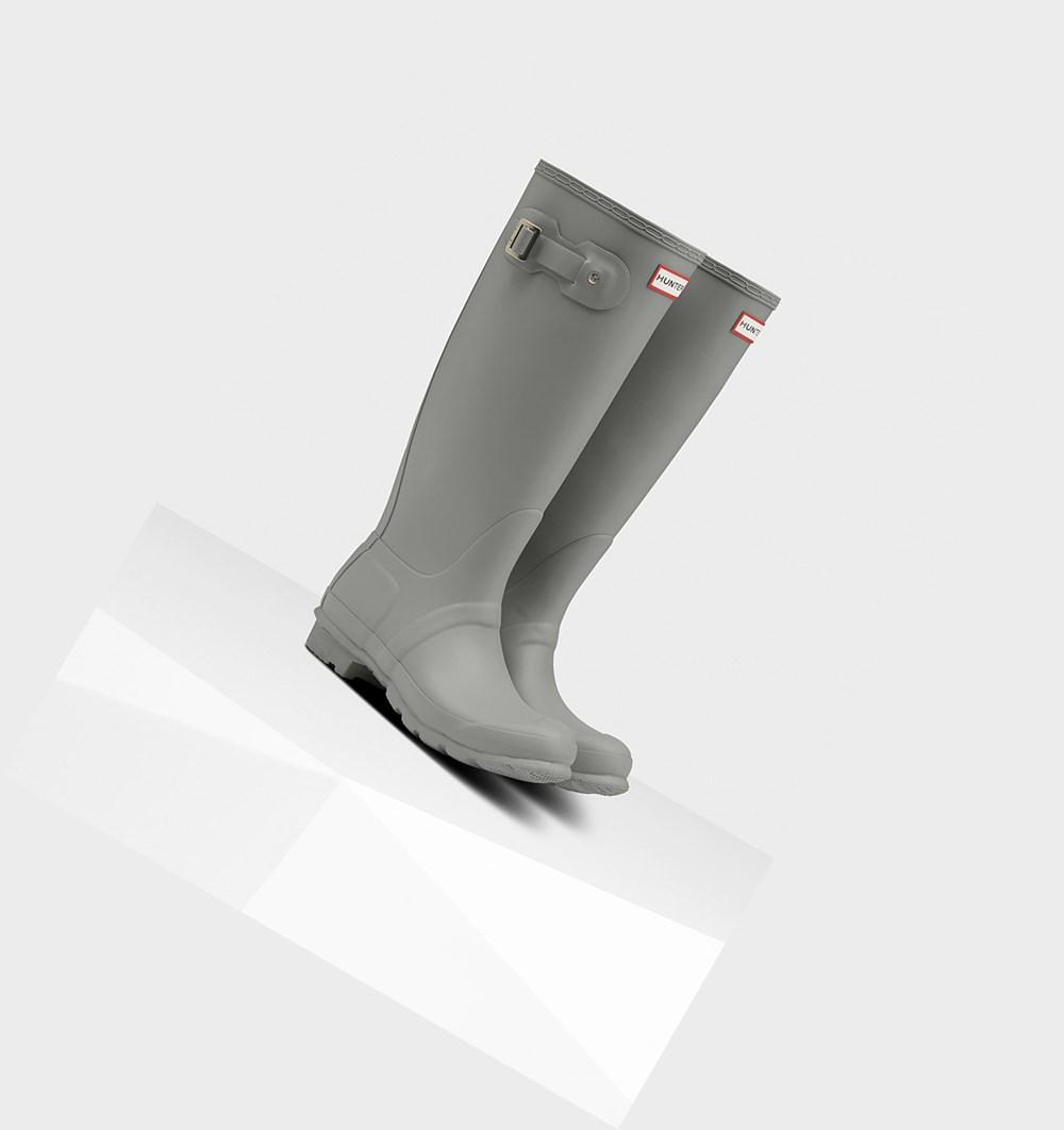 Botas de Agua Hunter Original Mujer Gris | 807SDUZNW