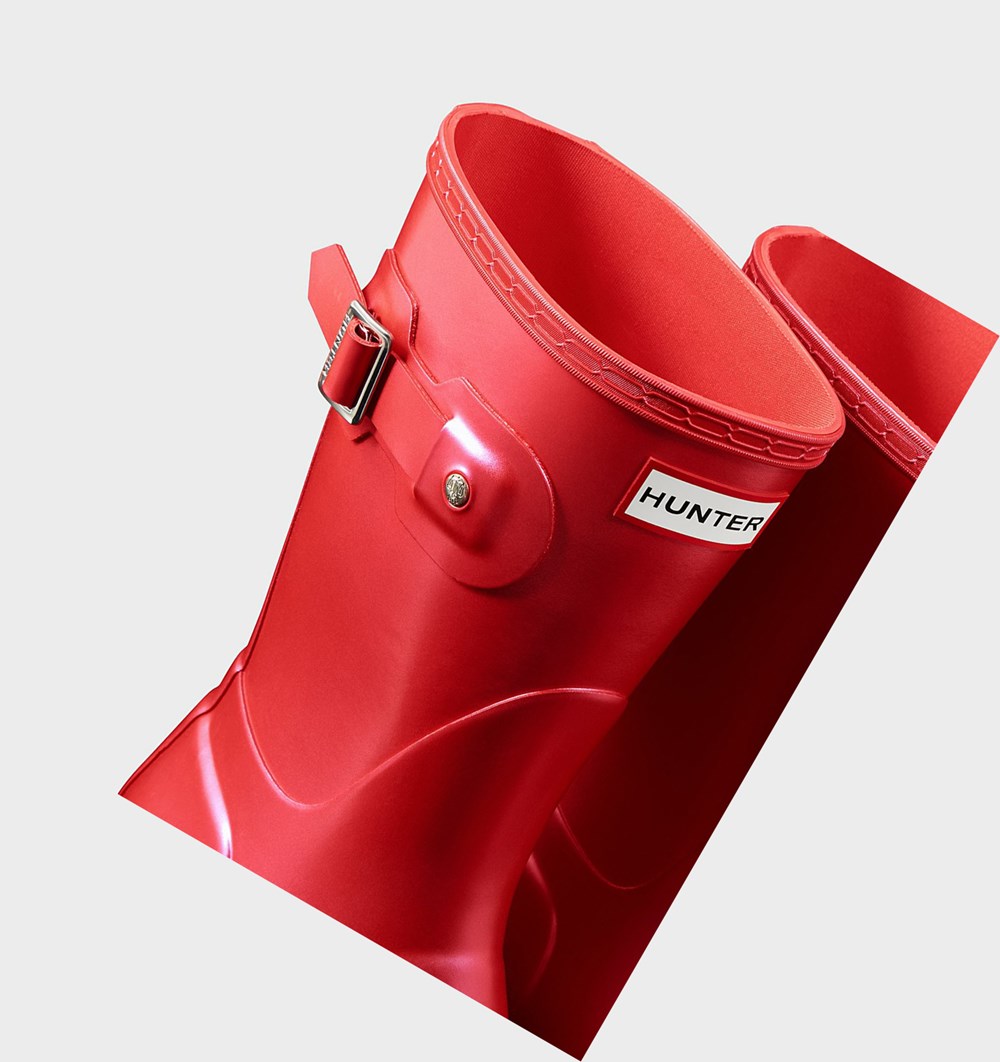 Botas de Agua Hunter Original Nebula Mujer Rojas | 916COISUW
