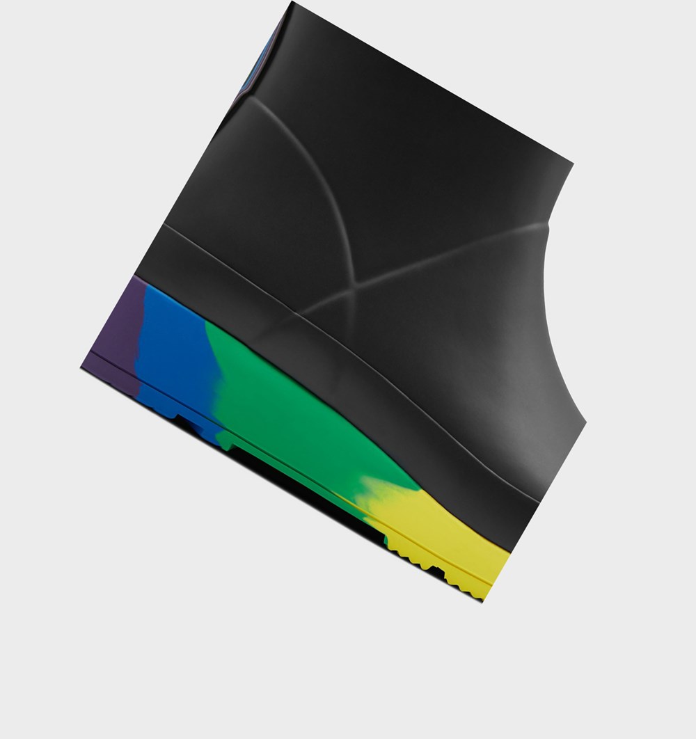 Botas de Agua Hunter Original Pride Flatform Rain Mujer Negras | 689YDQZTH