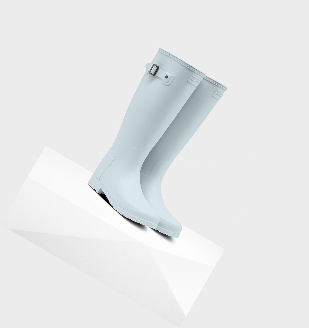 Botas de Agua Hunter Original Refined Mujer Gris | 247NZSMGI