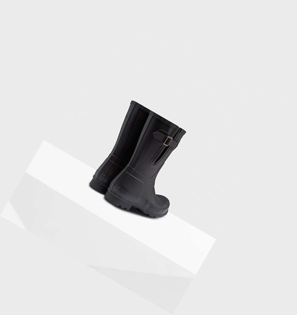 Botas de Agua Hunter Original Side Adjustable Hombre Negras | 204WHRKIS
