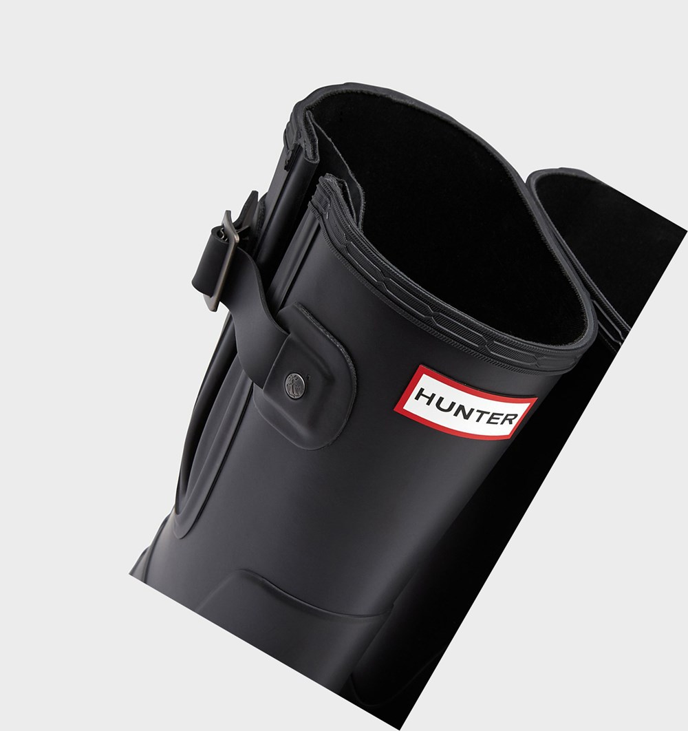 Botas de Agua Hunter Original Side Adjustable Hombre Negras | 204WHRKIS