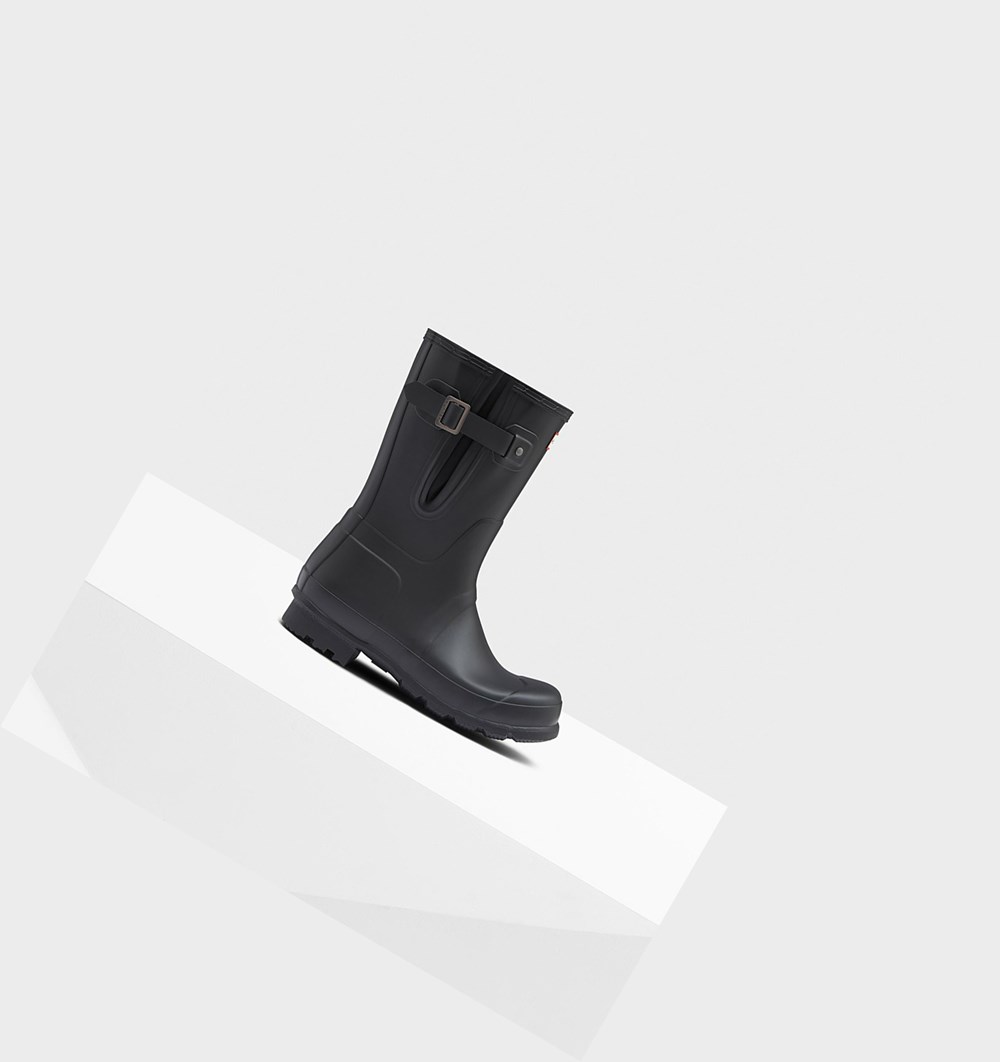Botas de Agua Hunter Original Side Adjustable Hombre Negras | 204WHRKIS