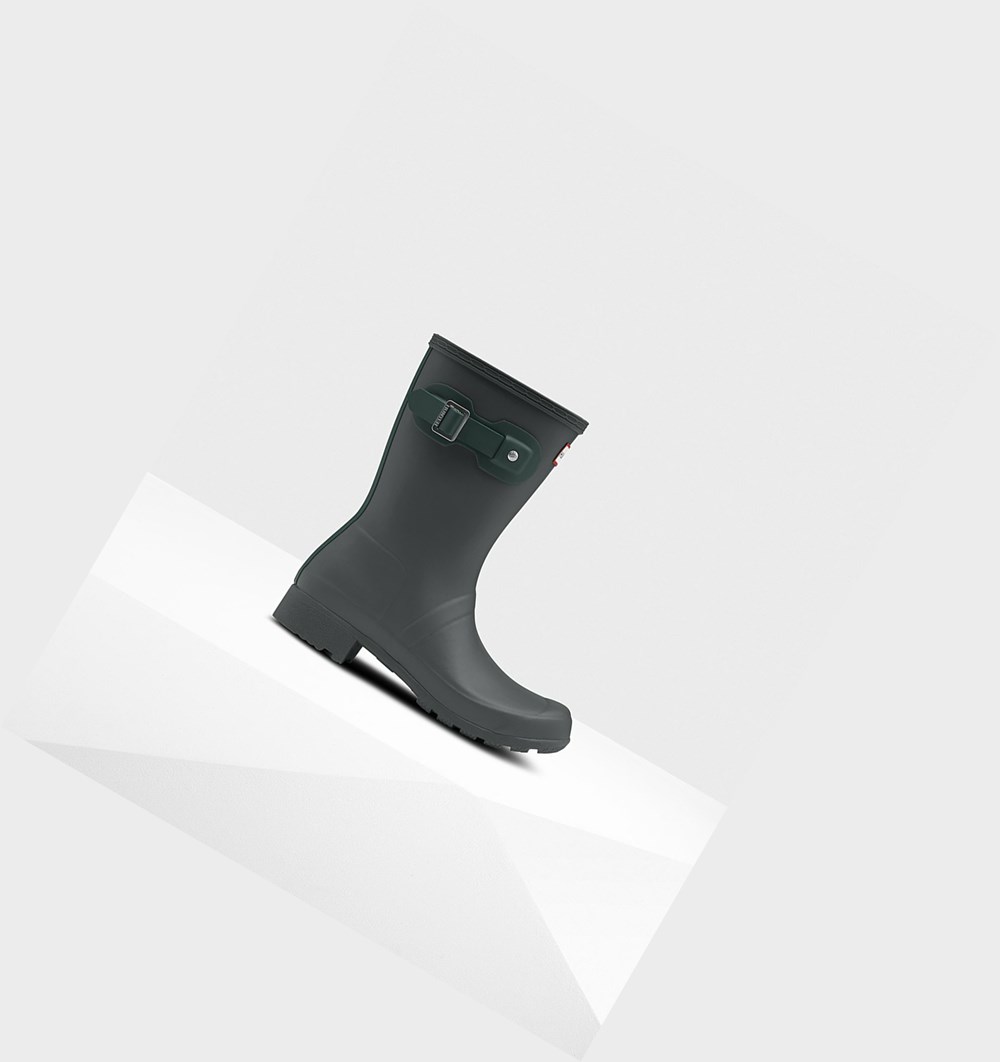 Botas de Agua Hunter Original Tour Foldable Mujer Verde | 348QUGDVL