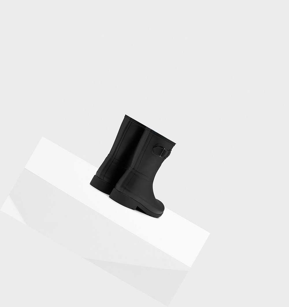 Botas de Agua Hunter Refined Slim Fit Mujer Negras | 164YATFDB
