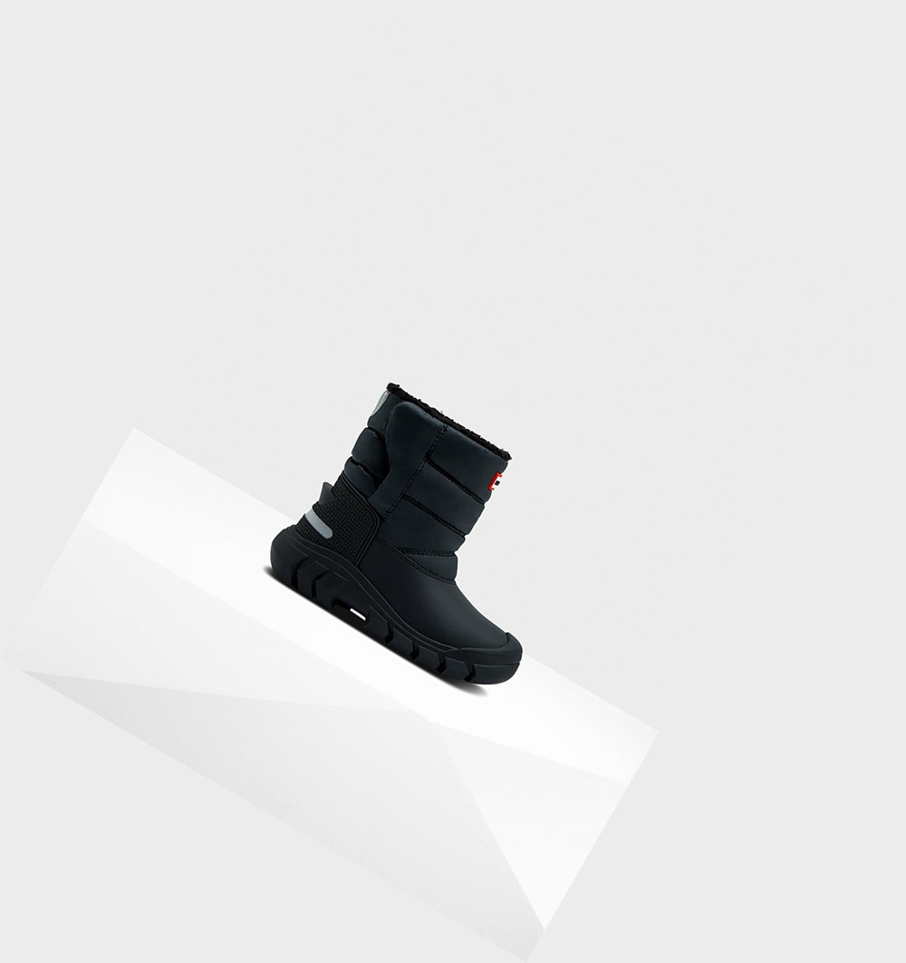 Botas de Nieve Hunter Original Little Insulated Niños Negras | 593SPRVUO