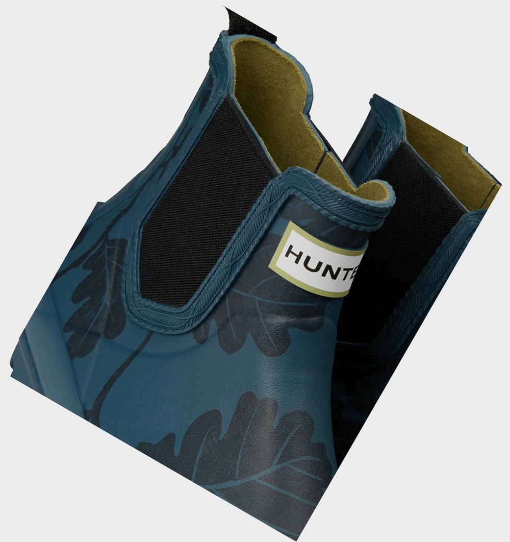 Botines Chelsea Hunter National Trust Norris Field Mujer Azules | 374URYMNB
